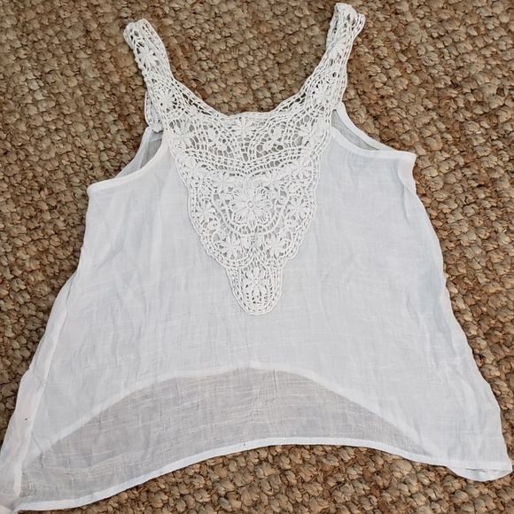 E & M Sheer Top with Crochet Straps and Chest - Picture 7 of 8